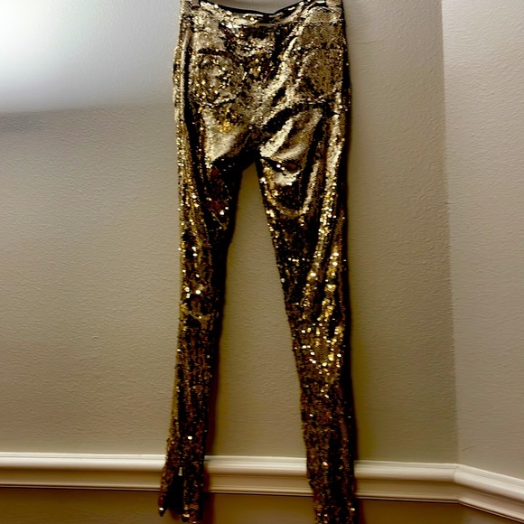 Gold sequins pants expensive ass pants but gorgeous - Picture 8 of 8